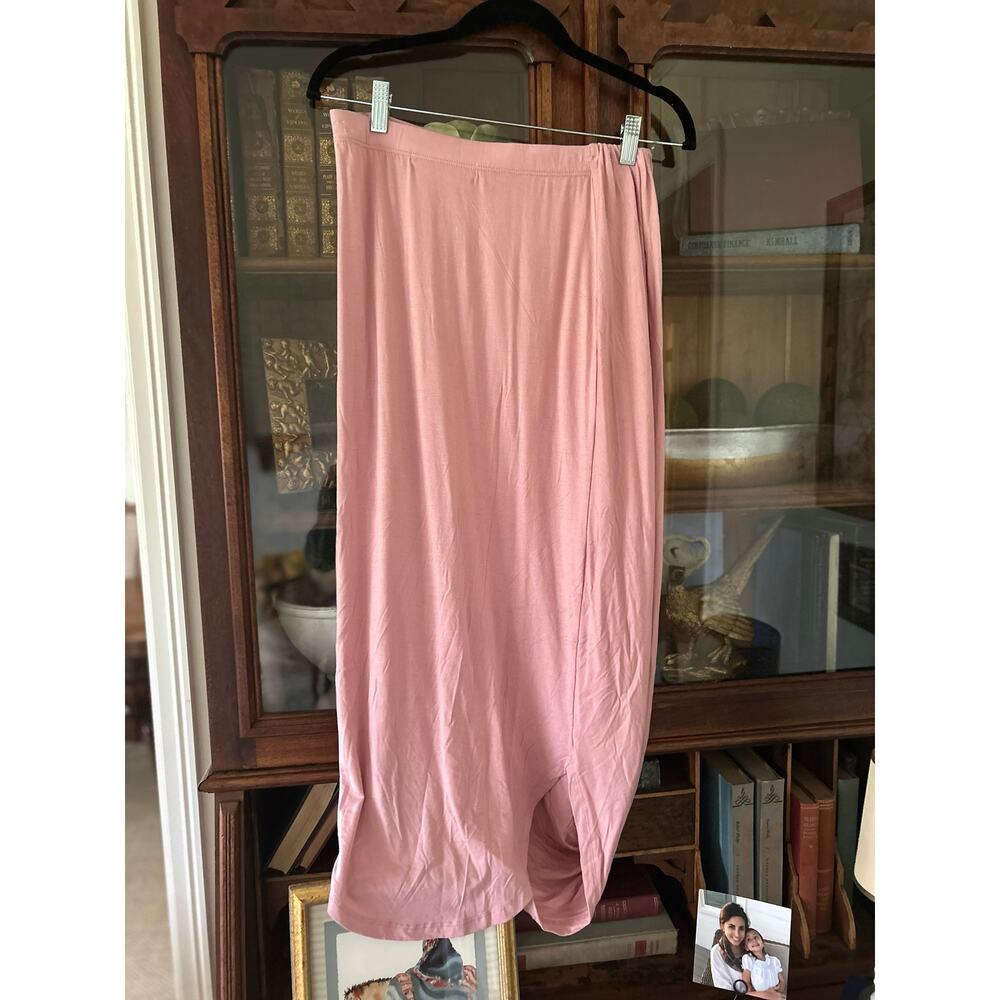 Free People Beach Women's Size Small Pink Pleated Midi Skirt - Picture 6 of 8